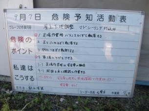 危険予知ミーティング 郡山市で外壁塗装 屋根塗装 塗り替え工事をする郡山塗装の社長日記