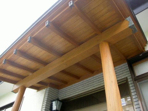 郡山市安積町　A様邸　木部塗装工事