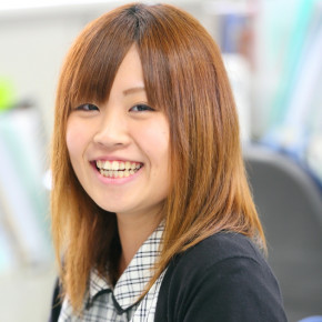 経理庶務Gﾘｰﾀﾞｰ　添田　亜也加　No.1宣言　笑顔を絶やさない女　日本一！