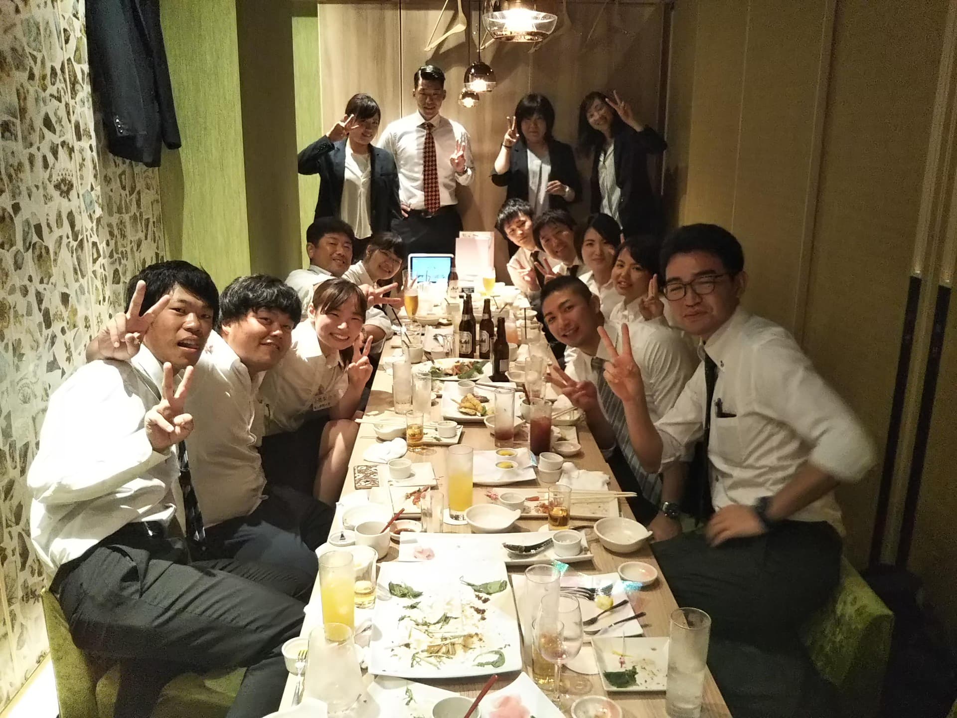 懇親会にて