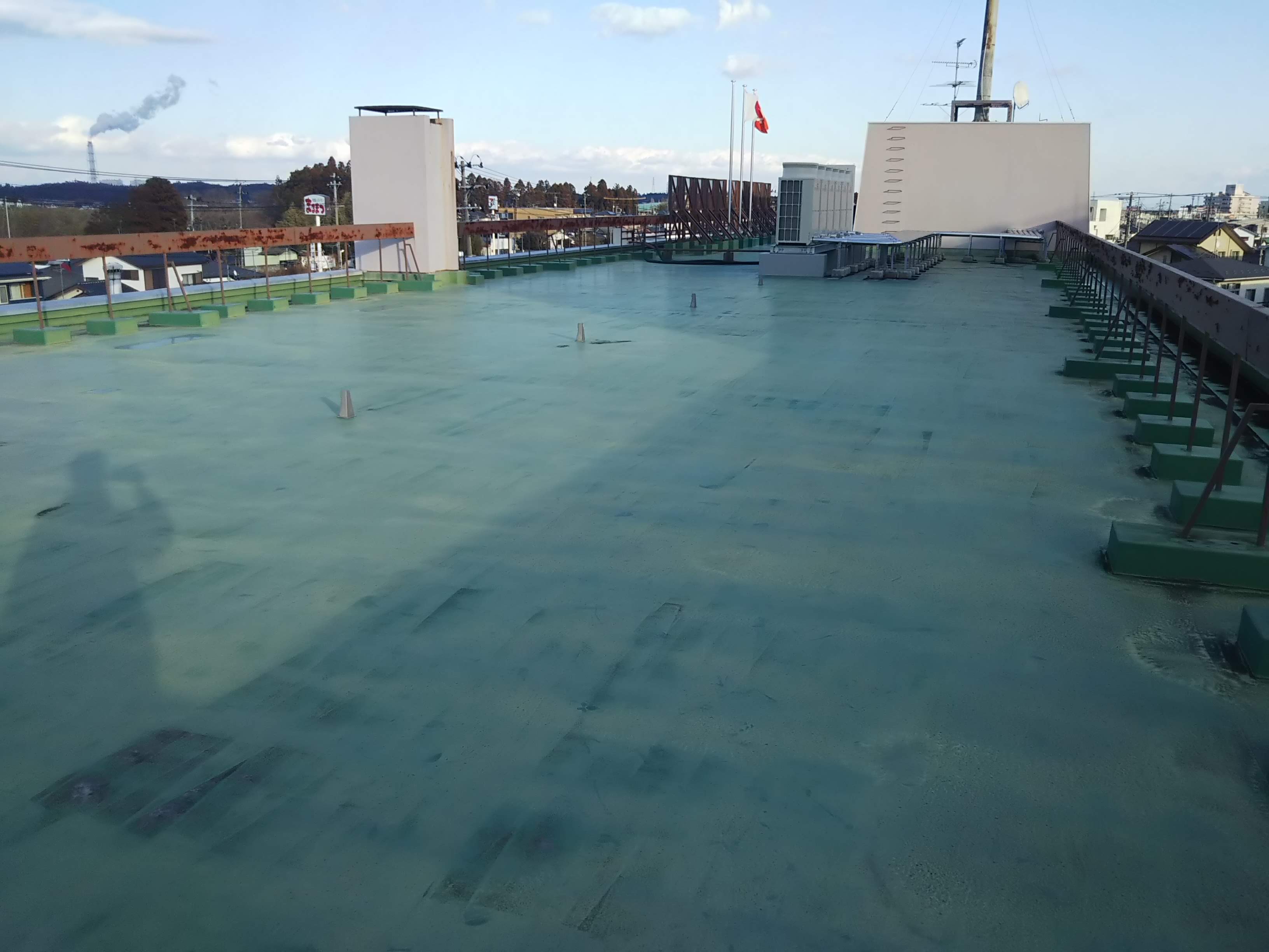 屋上防水　施工前！　相双地区